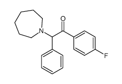 Ethanone, 1-(4-fluorophenyl)-2-(hexahydro-1H-azepin-1-yl)-2-phenyl- 结构式