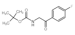 [2-(4-氟-苯基)-2-氧代-乙基]-氨基甲酸叔丁酯 结构式