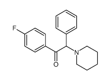 1-(4-氟苯基)-2-苯基-2-(1-哌啶基)乙酮 结构式