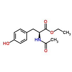 N-乙酰-L-酪氨酸乙酯 结构式