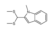 1H-Indole, 2-[bis(methylthio)methyl]-1-methyl- 结构式