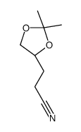 (S)-4,5-O-亚异丙基-4,5-二羟基戊腈 结构式