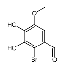 2-溴-3,4-二羟基-5-甲氧基苯甲醛 结构式