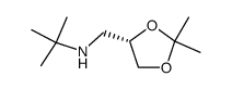 1,3-Dioxolane-4-methanamine, N-(1,1-dimethylethyl)-2,2-dimethyl-, (4S)- 结构式