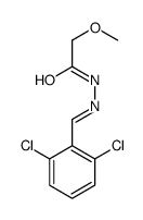 2-甲氧基乙酸-2-[(2,6-二氯苯基)亚甲基]酰肼 结构式