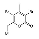 3,5-二溴-6-(溴甲基)-4-甲基-2H-吡喃-2-酮 结构式