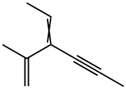 3-亚乙基-2-甲基-1-己烯-4-炔 结构式