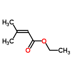 3-甲基-2-丁烯酸乙酯 结构式