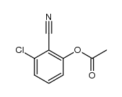 2-乙酰氧基-6-氯苯甲腈 结构式