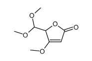 5-(二甲氧基甲基)-4-甲氧基-2(5H)-呋喃酮 结构式