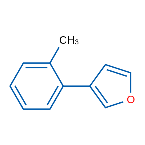 3-(邻甲苯基)呋喃 结构式