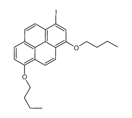 Pyrene, 3,6-dibutoxy-1-iodo- 结构式