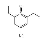 4-溴-2,6-二乙基吡啶-1-氧化物 结构式
