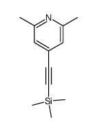 2,6-二甲基-4-[2-(三甲基硅基)乙炔基]吡啶 结构式