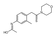 N-[3-甲基-4-[2-(4-吗啉基)-2-硫代乙基]苯基]乙酰胺 结构式
