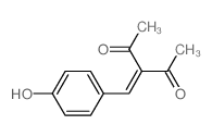 3-[(4-羟苯基)亚甲基]-2,4-戊二酮 结构式