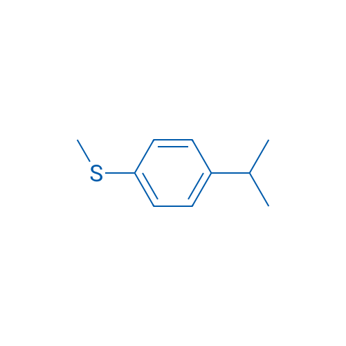 1-(1-甲基乙基)-4-(甲硫基)苯 结构式