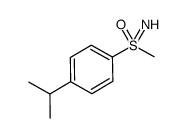 S-甲基-S-(4-异丙基苯基)亚磺酰亚胺 结构式
