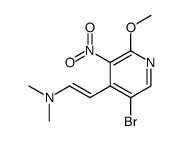 (E)-2-(5-溴-2-甲氧基-3-硝基吡啶-4-基)-N,N-二甲基乙胺 结构式