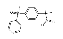 1-(1-甲基-1-硝基乙基)-4-(苯磺酰基)苯 结构式