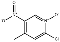2-氯-4-甲基-5-硝基吡啶1-氧化物 结构式