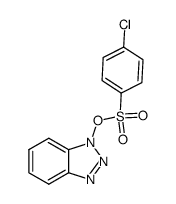 4-氯苯磺酸-1H-苯并三唑-1-基酯 结构式