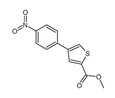 2-Thiophenecarboxylic acid, 4-(4-nitrophenyl)-, methyl ester 结构式