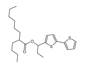 Octanoic acid, 2-butyl-, 1-[2,2'-bithiophen]-5-ylpropyl ester 结构式