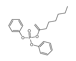 Phosphoric acid, 1-methyleneheptyl diphenyl ester 结构式