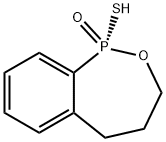 (1R)-1,3,4,5-四氢-1-巯基-2,1-苯并氧杂磷杂环庚三烯 1-氧化物 结构式