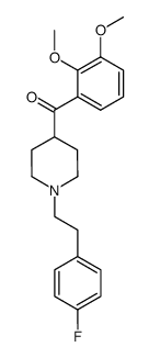 Methanone, (2,3-dimethoxyphenyl)[1-[2-(4-fluorophenyl)ethyl]-4-piperidinyl]- 结构式