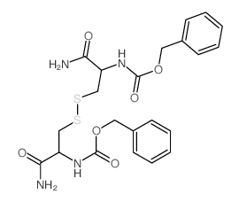 benzyl N-[1-carbamoyl-2-(2-carbamoyl-2-phenylmethoxycarbonylamino-ethy l)disulfanyl-ethyl]carbamate 结构式