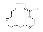 1,9,12,15-四氧杂-4,6-二氮杂环十七烷-5-硫酮 结构式