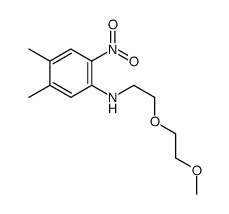N-[2-(2-甲氧基乙氧基)乙基]-4,5-二甲基-2-硝基苯胺 结构式