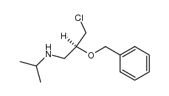 (S)-3-氯-N-异丙基-2-苄氧基-1-丙胺 结构式