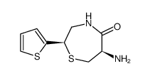 (2R,6R)-6-AMINO-5-OXO-2-(2-THIENYL)PERHYDRO-1,4-THIAZEPINE 结构式