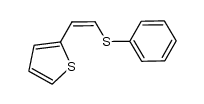 Thiophene, 2-[(1Z)-2-(phenylthio)ethenyl]- 结构式