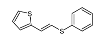 Thiophene, 2-[(1E)-2-(phenylthio)ethenyl]- 结构式