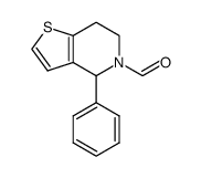 6,7-二氢-4-苯基噻吩并[3,2-c]吡啶-5(4H)-甲醛 结构式