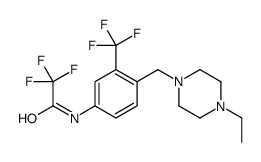 Acetamide, N-[4-[(4-ethyl-1-piperazinyl)methyl]-3-(trifluoromethyl)phenyl]-2,2,2-trifluoro- 结构式
