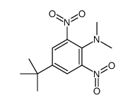4-叔丁基-N,N-二甲基-2,6-二硝基苯胺 结构式