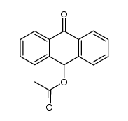 10-乙酰氧基-9(10H)-蒽酮 结构式