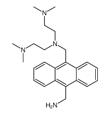 N,N'-Bis(2-(dimethylamino)ethyl)-9,10-anthracenebis(methylamine) 结构式