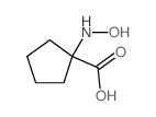 1-(羟氨基)环戊烷-1-羧酸 结构式