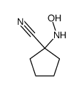 1-(羟氨基)环戊烷甲腈 结构式