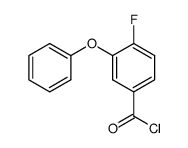 4-氟-3-苯氧基苯甲酰氯 结构式
