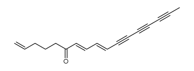 1,7,9-Heptadecatriene-11,13,15-triyn-6-one, (E,E)- (9CI) 结构式