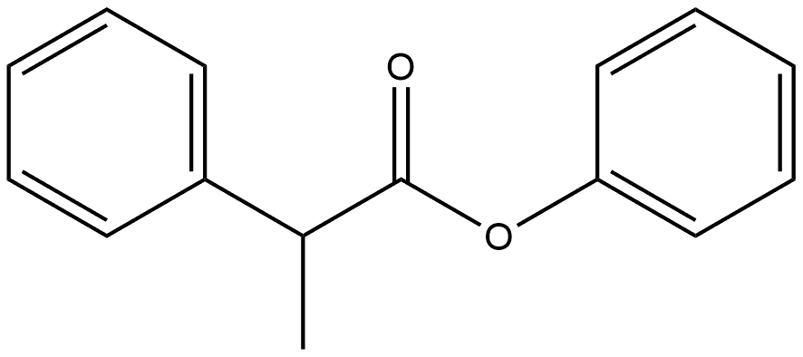 α-甲基苯乙酸苯酯 结构式