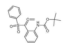 Carbamic acid, [2-[1-(phenylsulfonyl)-1,2-propadienyl]phenyl]-, 1,1-dimethylethyl ester (9CI) 结构式