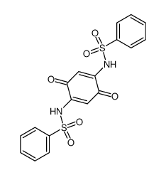 Benzenesulfonamide, N,N'-(3,6-dioxo-1,4-cyclohexadiene-1,4-diyl)bis- 结构式